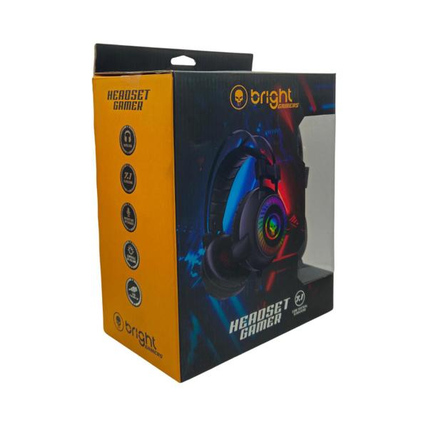 Imagem de Headset gamer usb cabo de 2m over-ear 7 1 surround com led rgb 0591