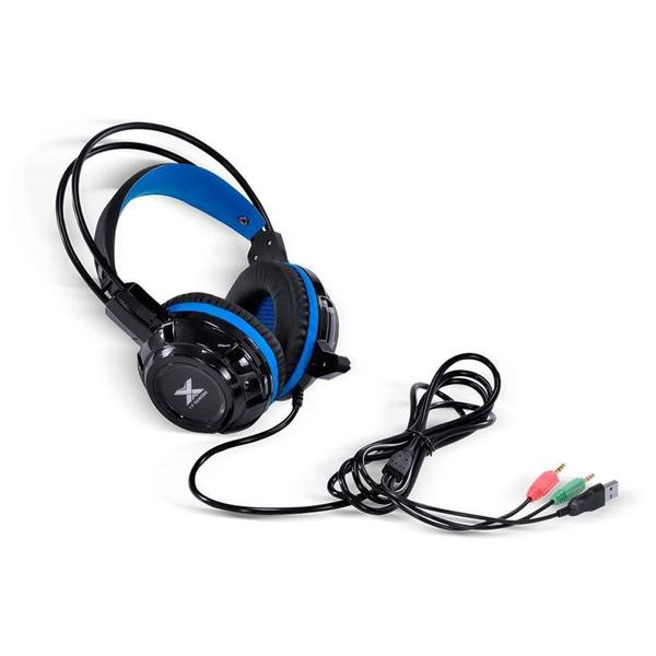 Imagem de Headset Gamer Vinik VX Gaming Taranis V2, Drivers 40mm, Preto e Azul - 29870