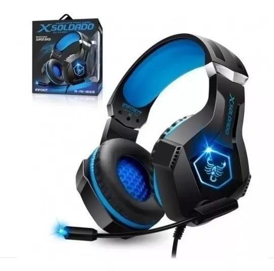 Imagem de Headset Gamer Xsoldado Gh-X1000 Super Bass Com Led Infokit