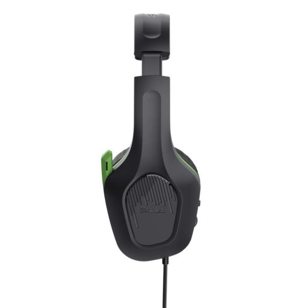 Imagem de Headset Gamer Zirox Drivers Xbox Preto Verde T24994 Trust