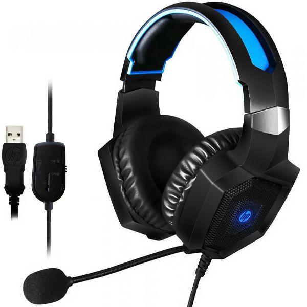 Imagem de Headset Gaming HP H320 com USB/3.5 MM para PC - Preto/Prata