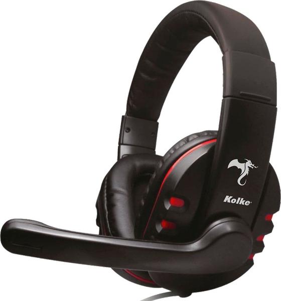 Imagem de Headset Gaming Kolke com Microfone KMIG-100 Jack 3.5 Vermelho/Preto