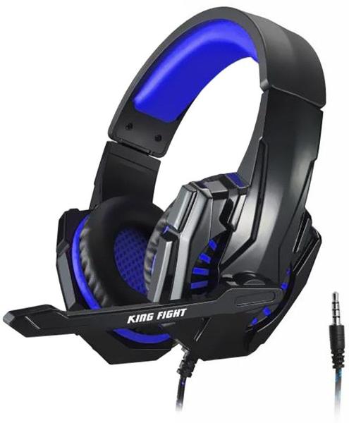 Imagem de Headset Gaming Sate King Fight AE-369B com Fio - Preto/Azul