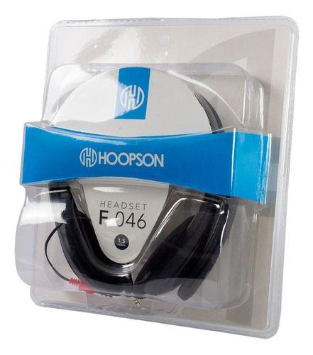 Imagem de Headset Hoopson F-046 Conector 3,5mm ( P2)-preto