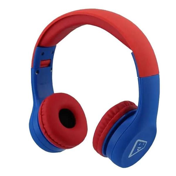 Imagem de Headset Infantil Elg Spider com Limitador de Volume - 1.2m - Vermelho/Azul