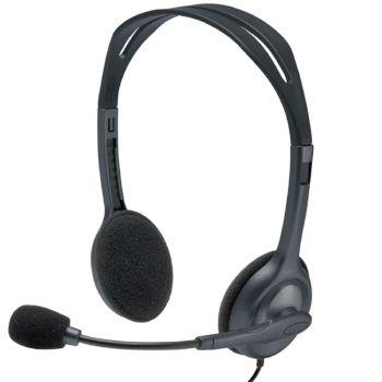 Imagem de Headset Logitech H111 Analógico Estéreo - 981-000612-C (Cinza)