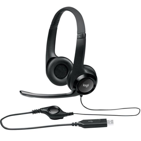 Imagem de Headset Logitech H390 Preto estéreo USB 981-000014-C