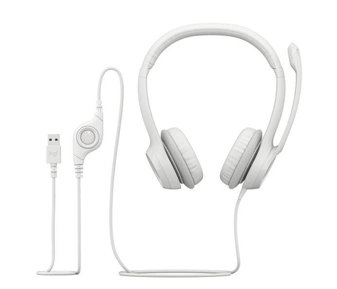 Imagem de Headset Logitech H390 USB Branco - 981-001285