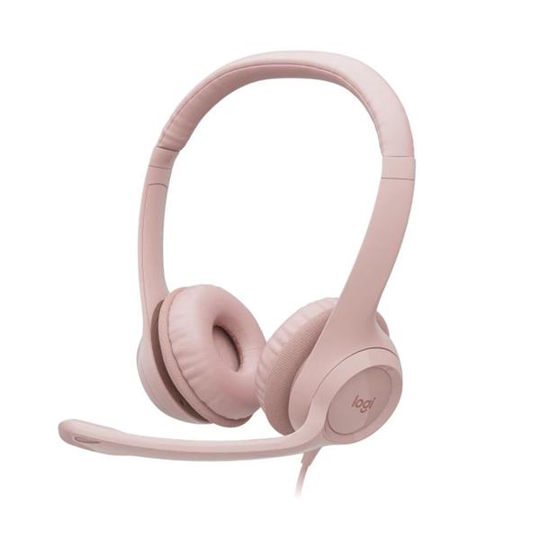 Imagem de Headset Logitech H390 USB Rosé - 981-001280