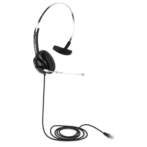 Imagem de Headset Mono RJ9 Tubo de Voz Removível THS 40 RJ9 Intelbras