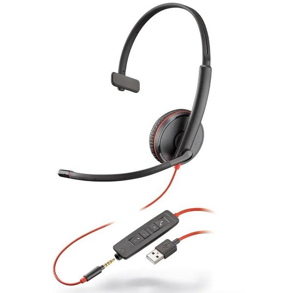 Imagem de Headset Mono Usb P2 Blackwire C3215 Usb-A Plantronics