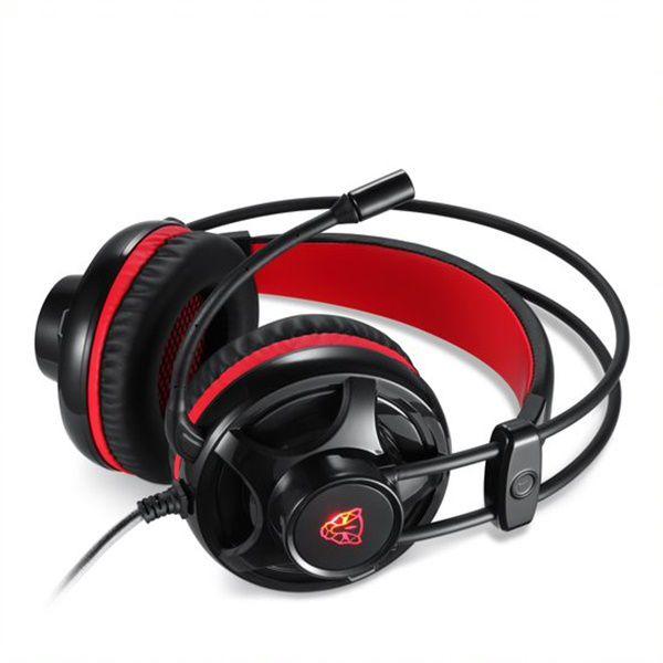 Imagem de Headset Motospeed  H11 Preto 5.1 Led Vermelho P2