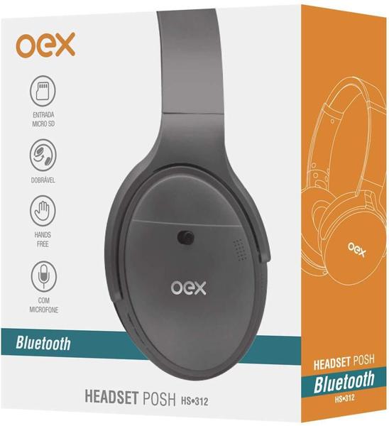 Imagem de Headset Oex Hs312 Bluetooth Posh Cinza