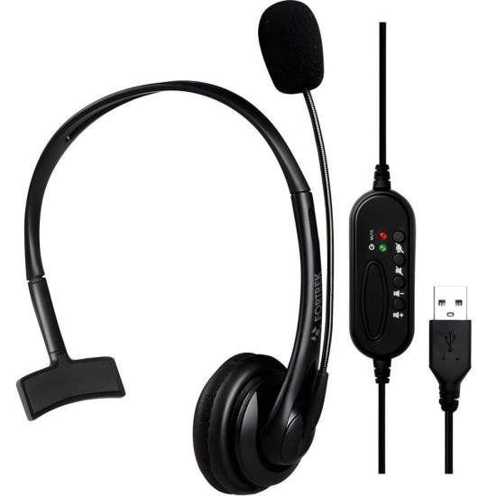 Imagem de Headset Office Fortrek FK 731A USB Preto