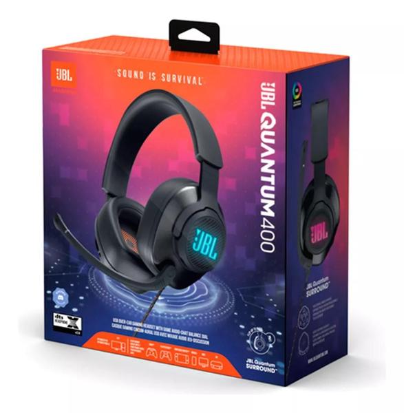 Imagem de Headset Over-ear Jbl Gamer Quantum 400 Preto Led Original