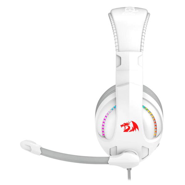 Imagem de Headset Redragon Cronus RGB 40 mm USB e P3 Branco - H211W-RGB