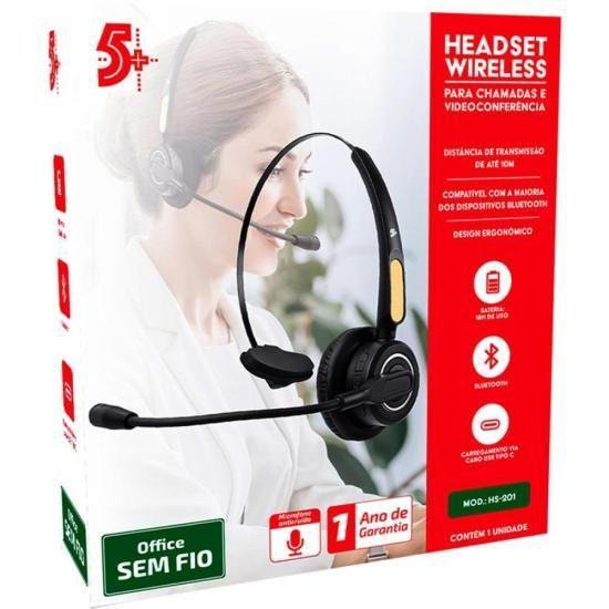 Imagem de Headset Sem Fio Bluetooth HS-201 5+ F002