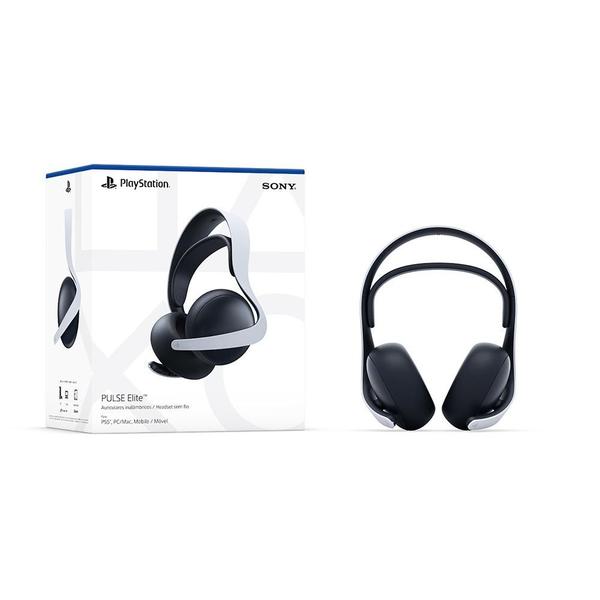 Imagem de Headset sem fio Gamer Sony Pulse Elite, Bluetooth, PS5, Branco - CFI-ZWH2L