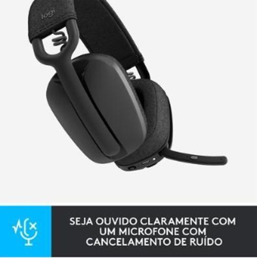 Imagem de Headset Sem Fio Logitech Zone Vibe 100  Cancelamento Ruído