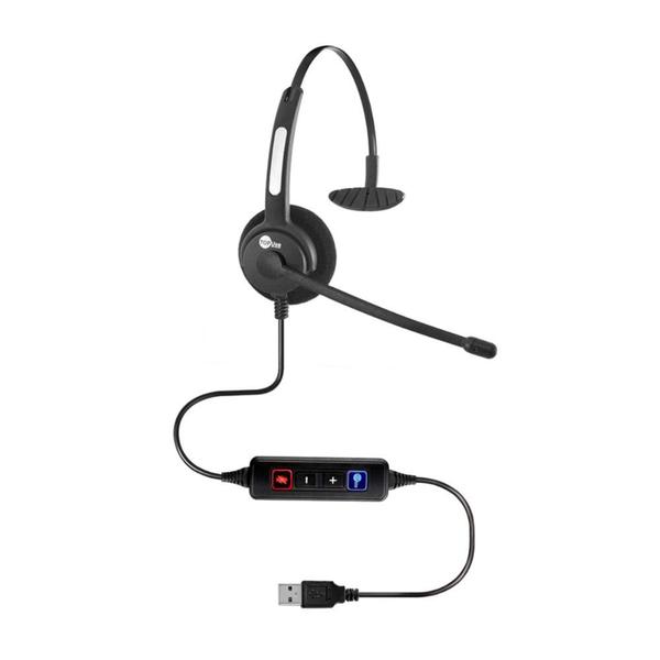 Imagem de Headset Top Use HTU-300 - Controle de Volume - Microfone Flexível - USB - Preto