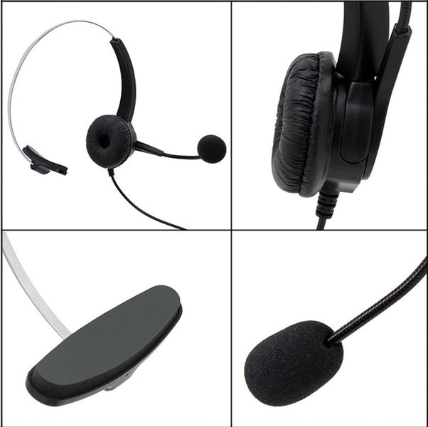 Imagem de HEADSET USB HS500 MUTE E USB 2.0. VoiceJoy Hands-Free Call Center