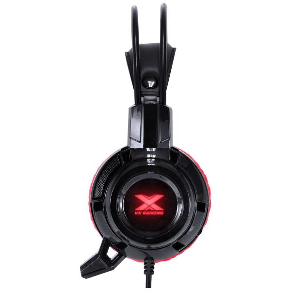 Imagem de Headset VX Gaming Taranis V2 P2 com Microfone - Preto e Vermelho