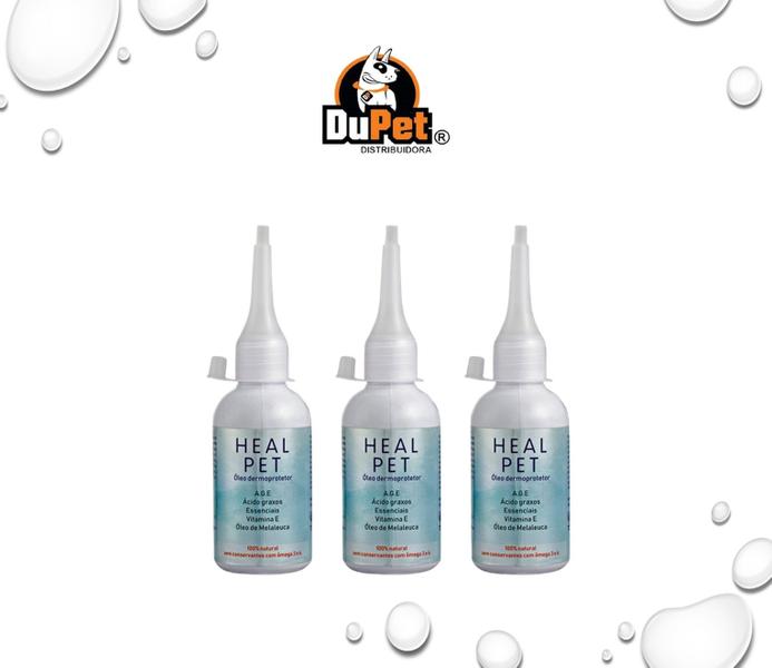 Imagem de HEAL PET - Óleo De Melaleuca e Girassol Frasco 60 ml - Com 3 Unid.