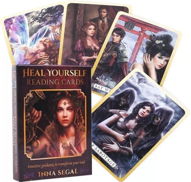 Imagem de Heal Yourself Reading Cards Oracle Deck Oráculo Cure-se Baralho de Cartas de Tarô