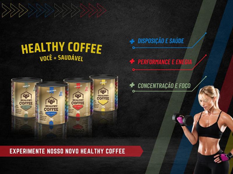 Healthy Coffee Café Suplemento Pre Treino Tradicional 230g - Café Italle Imagem de Healthy Coffee Café Suplemento Pre Treino Tradicional 230g