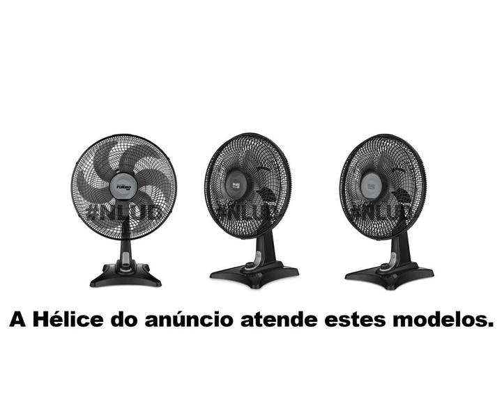 Imagem de Hélice compatível Ventilador Multilaser VL401  VL402  VL403  VL404  40cm 6 Pás Cinza