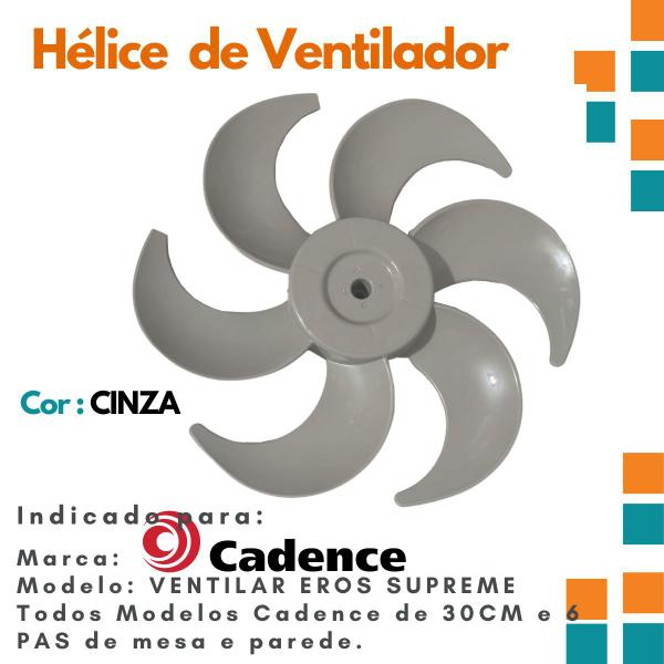 Imagem de Hélice de Ventilador P/ CADENCE de 30cm 6 Pás vento forte