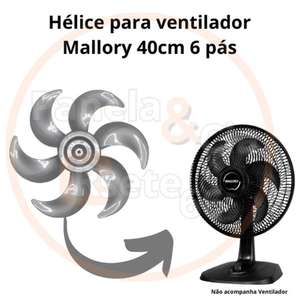 Imagem de Hélice para ventilador Mallory 40cm 6 Pás