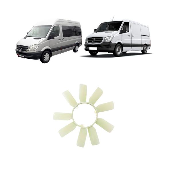 Imagem de Hélice Plastica 9 Pas Nylon Mercedes Sprinter CDI 311 313