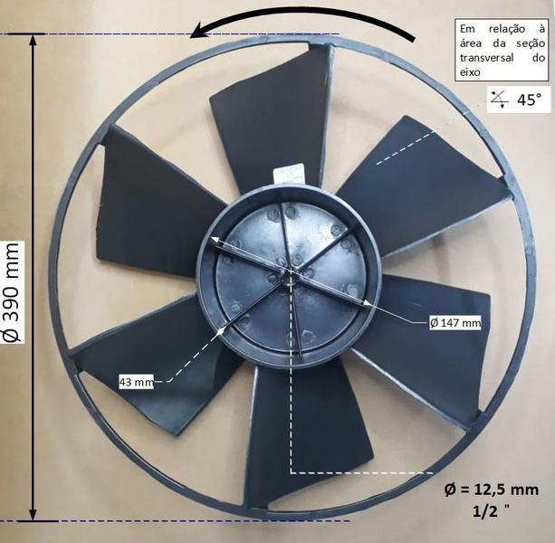 Imagem de Hélice Plástica para Ar Condicionado de 10 a 30.000 BTU/h 1/2" - 17604014