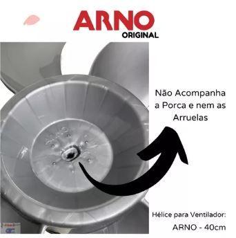 Imagem de Hélice Ventilador Arno 40cm 6 Pás Original Cinza 