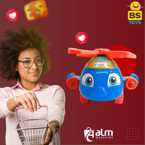 Helicóptero Avião Didático De Empurrar Push Plane Brinquedo - Bs Toys Imagem de Helicóptero Avião Didático De Empurrar Push Plane Brinquedo