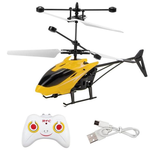 Imagem de Helicóptero Com Controle E Sensor Amarelo Futuro Kids