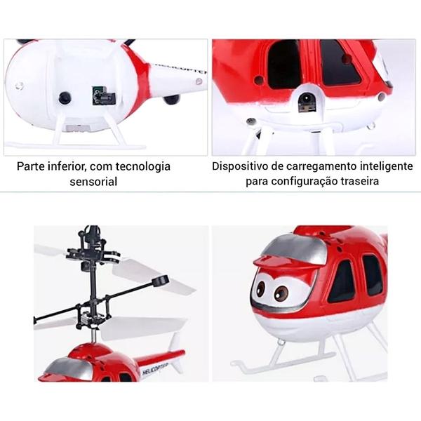 Imagem de Helicóptero de Brinquedo c/ Sensor Voa de Verdade p/ Meninos