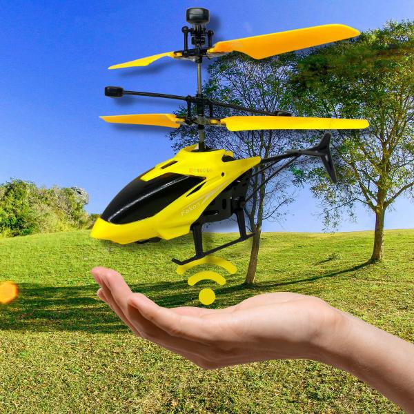 Imagem de Helicóptero De Brinquedo Com Sensor Mini Drone Recarregável