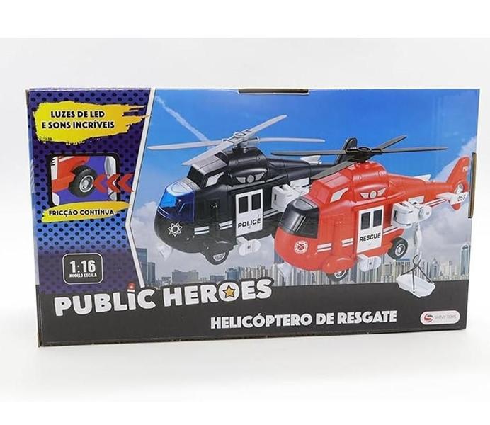 Imagem de Helicoptero De Resgate Polícia Sons E Luzes - Shiny Toys