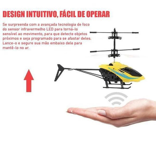 Imagem de Helicóptero Drone Voa Com Luz E Aproximação Infravermelha Homologação: 149822010251