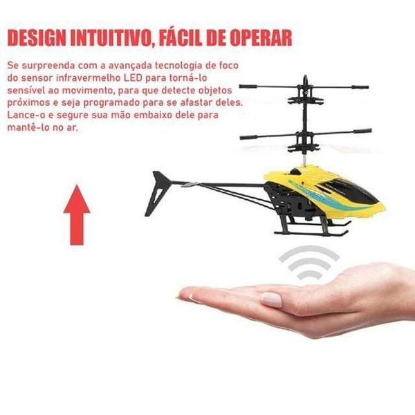 Imagem de Helicóptero Drone Voa Com Luz E Aproximação Infravermelha