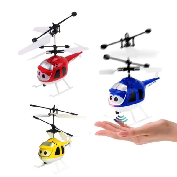 Imagem de Helicóptero Infantil C/ Sensor Luz Mini Drone C/ Controle