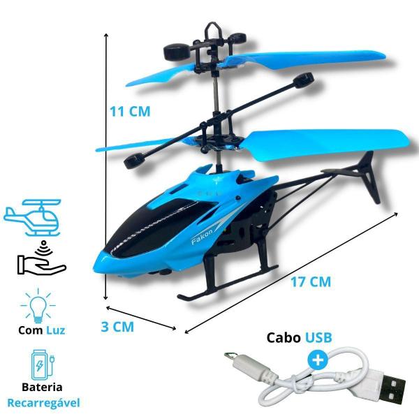 Helicóptero Recarregável - Mini Drone Sensor - Europio Imagem de Helicóptero Recarregável - Mini Drone Sensor