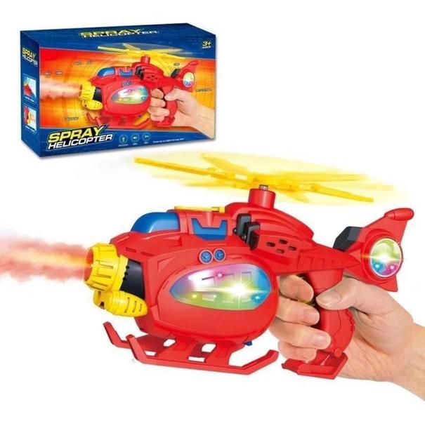 Imagem de Helicóptero Spray Fumaça De Água Brinquedo Com Som E Luz