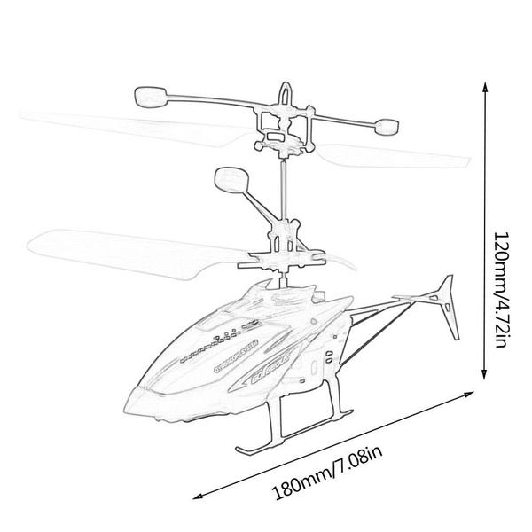 Helicóptero Voador Infraed Indução Drone Drones Voando - SANLIN BEANS Imagem de Helicóptero Voador Infraed Indução Drone Drones Voando