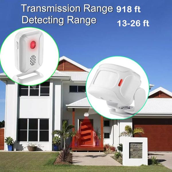 Imagem de HENDUN Motion Sensor Door Chime for Business, Campainha de Música Comercial, Campainha de Boas-Vindas da Loja de Varejo, Monitor de Segurança de Crianças Idosas Sonâmbulas, Alarme Detector Pir, Lembrete do Cuidador