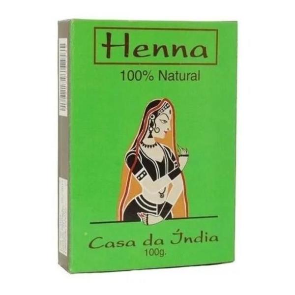 Henna Indiana Composta Herbal Casa da India - Casa da Índia Imagem de Henna Indiana Composta Herbal Casa da India