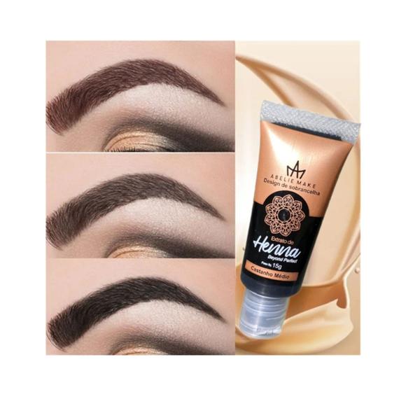 Henna Já Vem Pronta Para Uso Designer Sobrancelha 15g - Tinta e