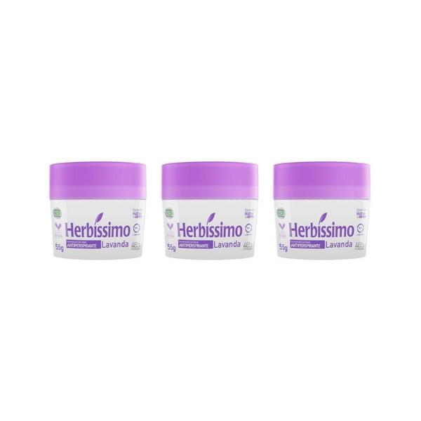 Imagem de Herbissimo Creme 55G Lavanda - Kit Com 3Un